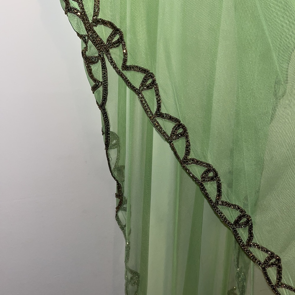 Absolute Gorgeous, Green Mesh Kaftan - image 3